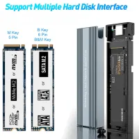 Dual Protocol M.2 NVME Enclosure, Pcie NGFF SATA M2เคสอะแดปเตอร์ SSD HD Externo W/ OTG สำหรับ2230 2242 2260 2280 M.2 SSD RTL9210B