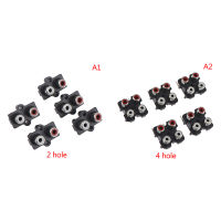 5Pcs 2/4 hole RCA Female Stereo audio Jack AV Audio input socket Connector