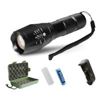 ( Pro+++ ) คุ้มค่า UNITBOMB T6 Boxset ไฟฉาย LED Zoomable Flashlight รุ่น T6 BoxSet ราคาดี ไฟฉาย แรง สูง ไฟฉาย คาด หัว ไฟฉาย led ไฟฉาย แบบ ชาร์จ ได้