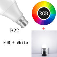 【☑Fast Delivery☑】 yuanbianr929269 4ชิ้น B22บลูทูธ E27หลอดไฟ Led อัจฉริยะ Rgb ที่โคมไฟ Led 20โหมด15W Rgbw Rgbww หลอดไฟสมาร์ทการควบคุมแบบไร้สายนำไปใช้กับ Ios/android