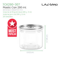 LAZ-Step กระป๋องพลาสติก PET CANS TCK290R307 ซีรี่ย์ 307 ขนาด 290 ml. ลังละ 210 ชุด ต้องใช้เครื่องปิดฝากระป๋อง