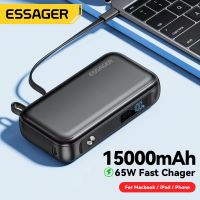 Essager Power Bank 15000mAh Portable Charger Powerbank PD QC 3.0 65W Fast Charge External Battery Mobile Phone For iPhone Xiaomi ( HOT SELL) gdzla645