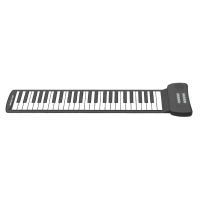 49 Keys Roll Up Piano with Built-in Speaker 16 Tones 6 Demos Supports Recording Sustain Headphone Jack Silent Hand Roll Piano Flexible Silicone Electronic Keyboard