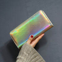 Harajuku Women Long Hologram Wallets For Females Laser Credit Card Holder Coin Purse Clutch Party Slim Organizer Money Wallet