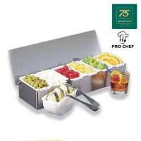 PRO CHEF กล่องเครื่องปรุง เครื่องเคียง ที่เก็บของในครัว สแตนเลลส PRC1-BSK-CD