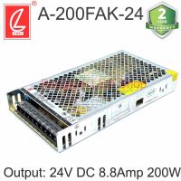 พร้อมส่ง โปรโมชั่น A-200FAK-24 POWER SUPPLY 8.8A 24V 200W สวิตซ์ชิ่งพาวเวอร์ซัพพลาย ยี่ห้อชงเหลียง หม้อแปลงสำหรับแอลอีดี รุ่นตะแกรง ส่งทั่วประเทศ หม้อแปลง ไฟฟ้า หม้อแปลงไฟ หม้อแปลง แรง สูง หม้อแปลง ออ โต้