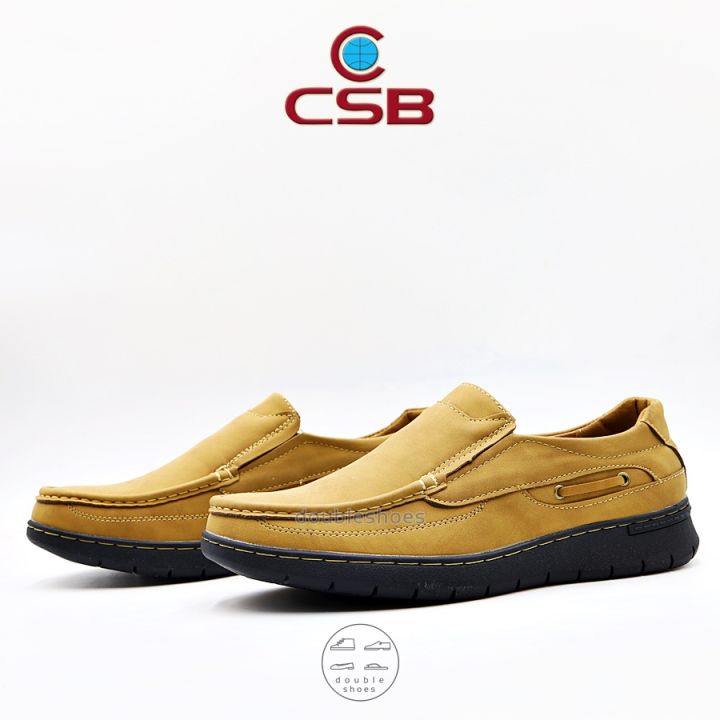 csb-รองเท้าหนังลำลองผู้ชาย-พื้นเรียบ-รุ่น-cm012-สีดำ-น้ำตาล-แทน-ไซต์-40-45