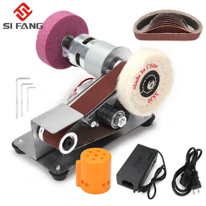 SI FANG 110V220V Mini Sanding Belt Adapter Electric Angle Grinder