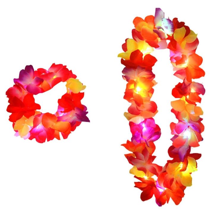 cc-1pcs-lights-hawaii-leis-hair-band-garland-luau-wreath-necklace-birthday-wedding