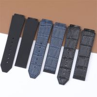 2023✘❏✘ 23x18mm Suitable for Hengbao Big Bang Series Silicone Rubber Leather Bottom Watch Strap Strap Male Convex Interface