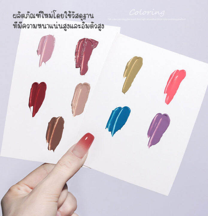 สีทาเล็บรุ่นใหม่-ไล่ระดับสีง่าย-สีเจลเกรดดี-ขายดี-สีเจลไฮไลท์เล็บ-สีทาเล็บเจล-k8