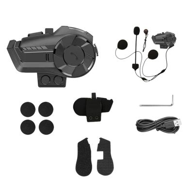 Motorcycle 800M Bluetooth Helmet Intercom 2 Pairing Headset with DSP CNC Noise Reduction Function