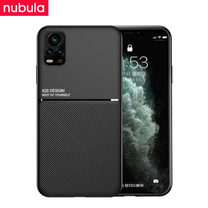 nebula-สำหรับ-vivo-v20-pro-6-44นิ้ว-ปลอกกระจกเทมเปอร์-silky-รู้สึกหนัง-hp-vivo-v20-pro-โทรศัพท์มือถือกรณีกันกระแทกรถแม่เหล็กปกหลัง-lanyard-ชุดทำความสะอาดหน้าจอสำหรับ-vivo-v20-pro