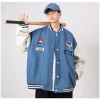 HOT★INS Hip Hop Jaket Baseball ผู้ชายผู้หญิงสบายๆ Slim Fit Unisex เบสบอลเยาวชนชายเสื้อแจ็คเก็ต B0017