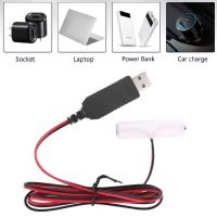 Wili❃ LR6 AA Battery Eliminator 2m USB Power Supply Cable Replace 1 to 4pcs