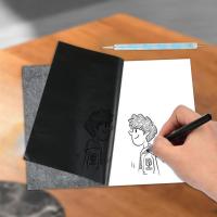 100 Pcs Reusable Carbon Transfer กระดาษสำเนาแผ่น Graphite Tracing A4 กระดาษสำหรับไม้ผ้าใบ Art ภาพวาดกระดาษชุดปากกา