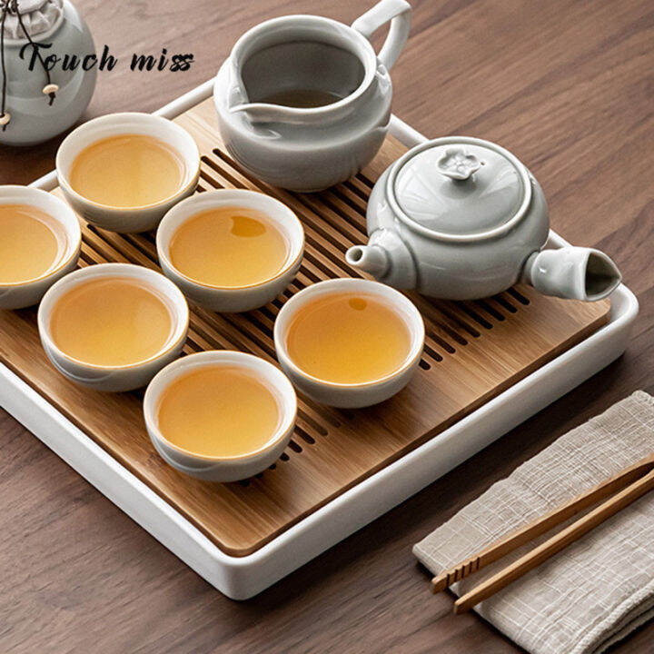 TOUCH MISS tea set home living room Japanese custom simple ceramic dry