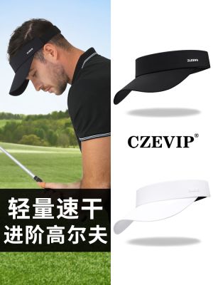 Czevip summer sunscreen golf empty top hat mens anti-ultraviolet ice silk sweat-absorbing tennis sports womens thin golf