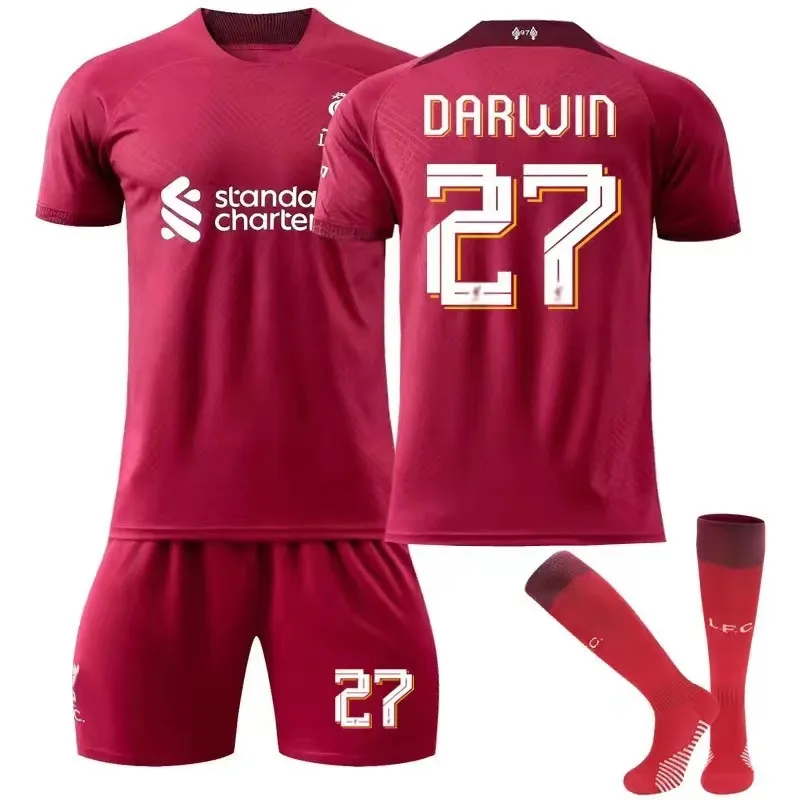 2223 Liverpool home jersey No. 11 Salah 10 Mane 9 Firmino