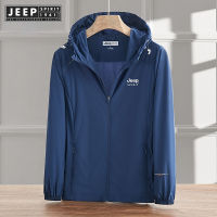 JEEP SPIRIT 1941 ESTD ผู้ชาย 2022 ฤดูร้อนใหม่น้ำหนักเบาชายเสื้อลำลองขนาดใหญ่เสื้อแจ็คเก็ตบางเฉียบ