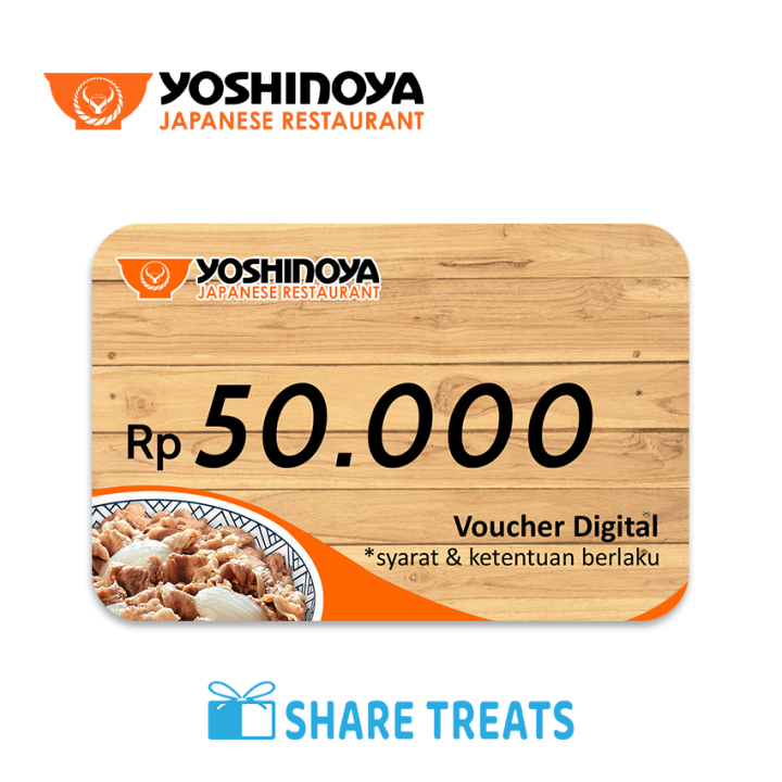 Yoshinoya Voucher Digital Rp 50.000 | Lazada Indonesia