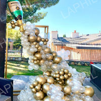 Champagne Bottle Balloon Arch Garland Wedding Birthday Party Ballons Bachelorette Bar Decorations Transparent Air Globos Supplie