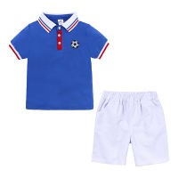 Summer Baby Boy Clothes Sets Kids Short Sleeve Football Polo Shirt Shorts 2pcs Children Outerwear Suit Toddler Clothing