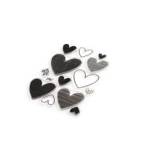 2021 New Arrival ALL HEARTS Transparent Clear Silicone Stamp Seal for DIY Scrapbooking Photo Album Decorative clear stamps