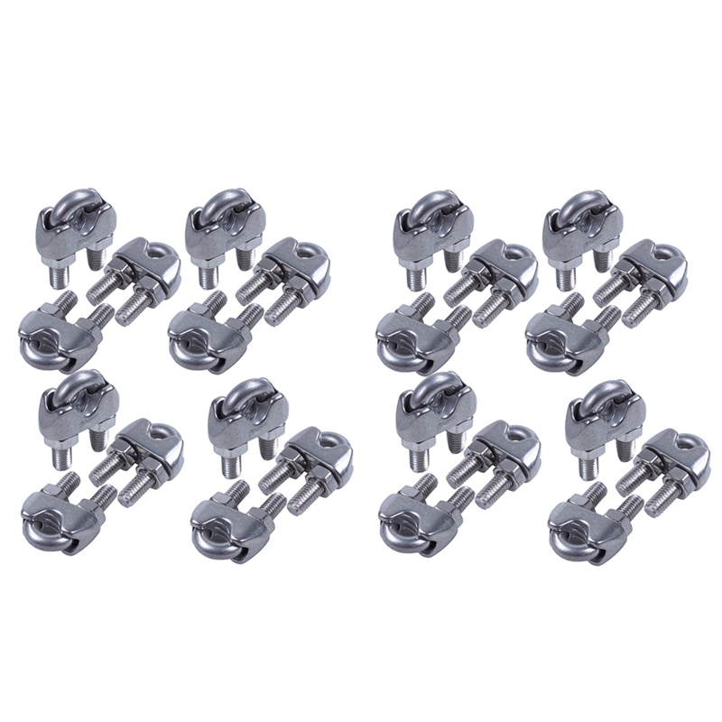 10 Pack of 3mm Thimbles&Ferrules For 1/8" 3.2mm Stainless Steel Wire Rope Cable 
