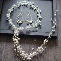 Pearl เครื่องประดับศีรษะเจ้าสาวดอกไม้มงกุฎแต่งงานเจ้าสาวพวงหรีดดอกไม้หัวโบฮีเมียผู้หญิงอุปกรณ์เสริมผม Headband ชุดแต่งงาน