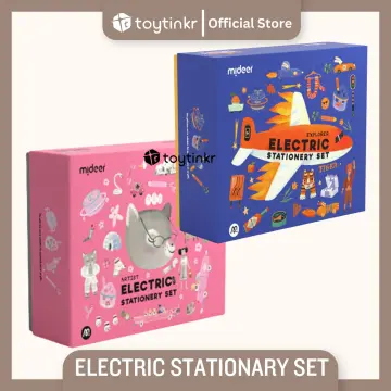 Tenwin Animal Electric Stationery Set - Pink 