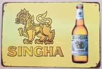 Wawa56 แผ่นป้ายสังกะสี SINGHA