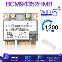 BCM94352HMB 867Mbps 802.11Ac การ์ด Wifi DW1550สำหรับบลูทูธ4.0 AW-CE123H BCM94352 Mini Pcy-e Wlan อะแดปเตอร์การ์ดเน็ตเวิร์กไร้สาย