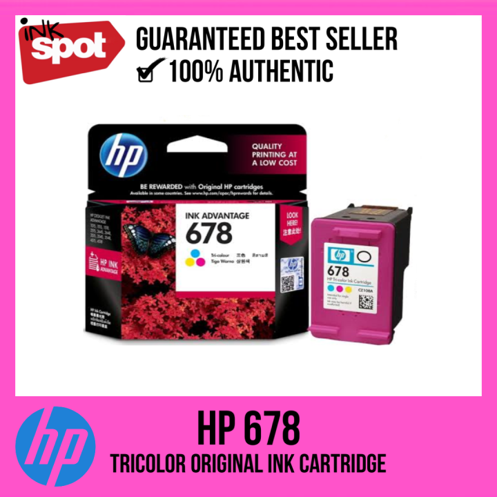 HP 678 Tricolor Original Ink Advantage Cartridge (CZ108AA) Lazada PH