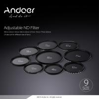 Andoer 52mm ND Fader Neutral Density Adjustable ND2 to ND400 Variable Filter for Canon Nikon DSLR Camera