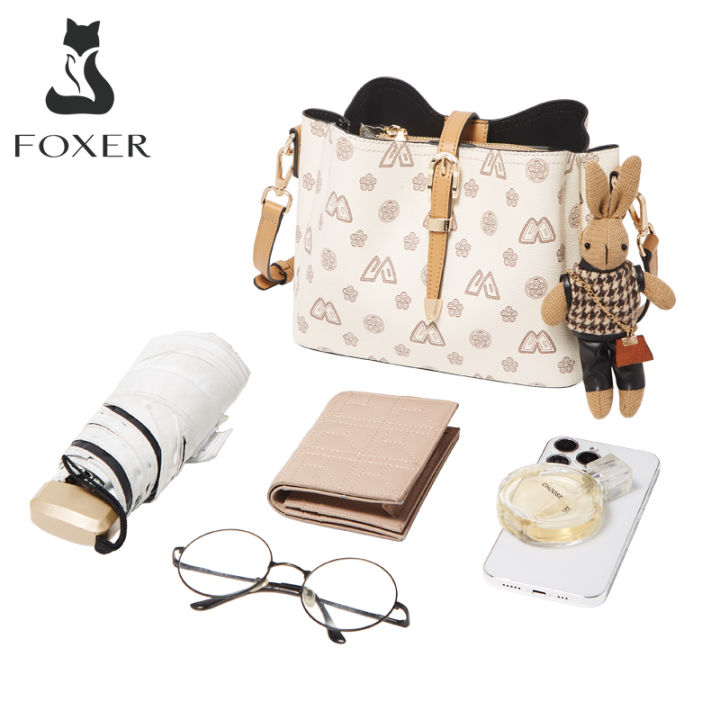 กระเป๋าโมโนแกรมกระเป๋าหรูหราสำหรับผู้หญิงกระเป๋าสลิงแบรนด์-foxer-กระเป๋าสะพายไหล่เดินทางสำหรับกระเป๋าหนังพีวีซีแบรนด์