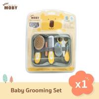 X0018-1 Baby Moby เบบี้ โมบี้ ชุดอุปกรณ์ตัดเล็บและหวี 7 ชิ้น (Baby Grooming Set) ที่ตัดเล็บเด็ก กรรไกรตัดเล็บเด็ก