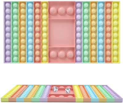 Toys&amp;Gamesกระดานหมากรุก Pop Bubble Sensory Toy ของเล่น สําหรับเล่นคลายเครียด มีสีสัน