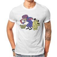 ผู้ชายเสื้อยืด  Dastardly และ Muttley Wacky Races 100% Cotton Tee เสื้อแขนสั้น T เสื้อรอบคอเสื้อผ้าขนาด S-5XL