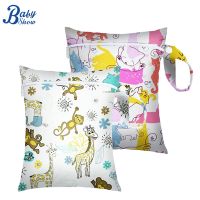 hot！【DT】✆♠✺  Reusable Diaper Wet Dry Mummy Pockets Print Size Handbag with Zippered for Outdoor