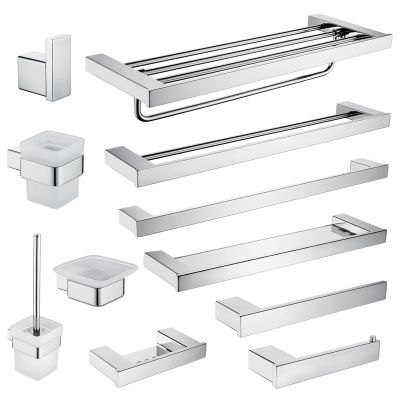 【CC】✻◆❂  Accessories Wall Shelf Bar Rack Rail Toilet Roll Paper Holder Dish Hardware