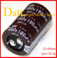 450V 180uF 25x40มม. 100 ใหม่ญี่ปุ่น NCC Capacitance LOW ESR Audio Electrolytic Capacitor Radial +- 20