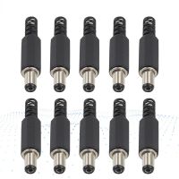 ▽❒ Connector Male DC Power Jack Plug 2.1 x 5.5 DC Power Male Plug Jack Adapter Connector Socket For CCTV Camera