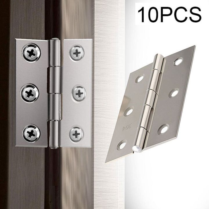 10pcs-door-hinges-2-inch-cabinet-hinge-window-flat-bookcase-drawer-hardware