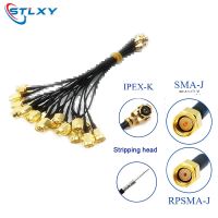 5PCS Antenna Converter Cable U.FL/IPX to SMA Male Connector RG1.13 Pigtail Cable SMA Plug to IPEX Antenna WiFi Cable RP-SMA-J