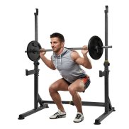 Giá Tập Squat Có Thể Điều Chỉnh Giá Đỡ Thanh Tạ Tập Gym Tại Nhà Nâng Tạ