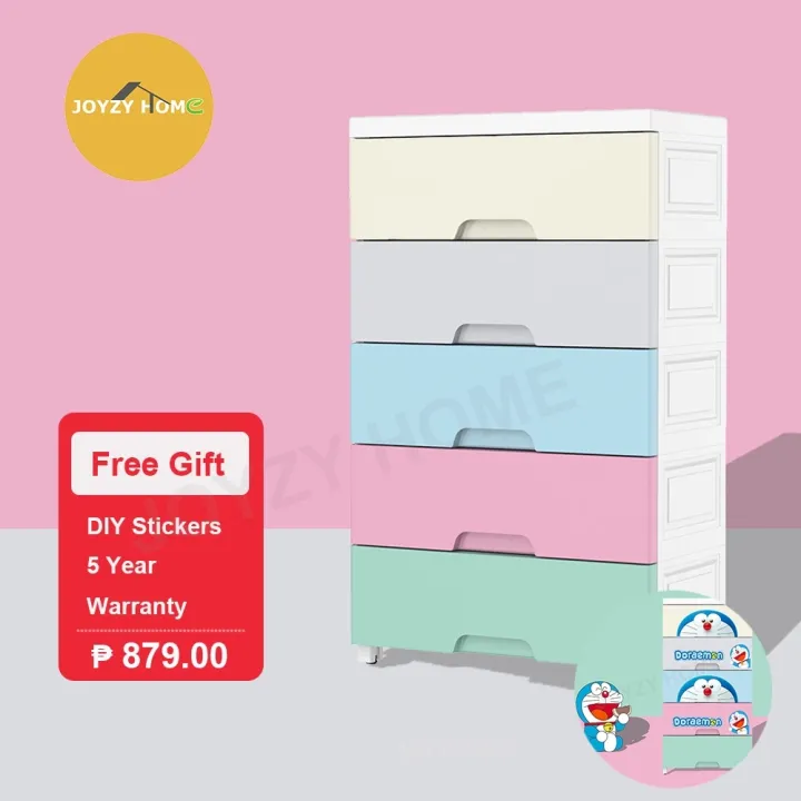 JOYZY 4 5 6 7 Layer Durabox Drawer Plastic Wardrobe Storage For