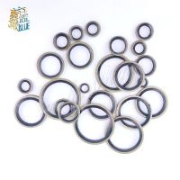 20/50Pcs M5 M6 M8 M10 M12 M14 M16 to M30 High Pressure Hydraulic Pipe Seal Pad Rubber Metal Shim Seal Gasket NBR Metal washer