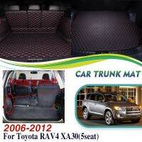 เสื่อท้ายรถสำหรับโตโยต้า RAV4กองหน้า XA30 2006 ~ 2012 5ที่นั่งพรมท้ายเสื่อรถหนังอุปกรณ์เสริมรถยนต์ Akcesoria Samochodowe