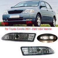 รถอุปกรณ์เสริมกันชนหน้าไฟตัดหมอกสำหรับ Toyota Corolla 2001 2002 USA รุ่น Foglight Foglamp พร้อม Bulb